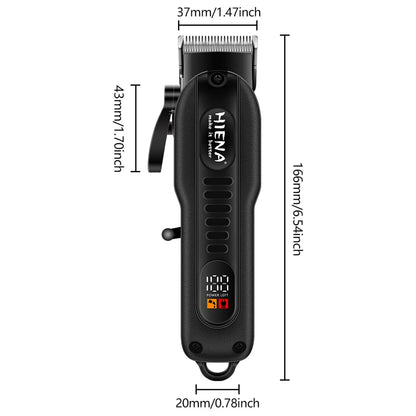 HIENA Hair Clippers 1200mah Powerful Battery Electric Hair Trimmer - Cordless